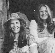 Folktellers Barbara Freeman and Connie Regan.